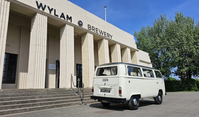 Exterior view of our Vintage Volkswagen Camper